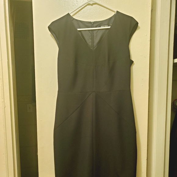 Ellen Tracy Black Dress Sz 8 - Picture 1 of 2